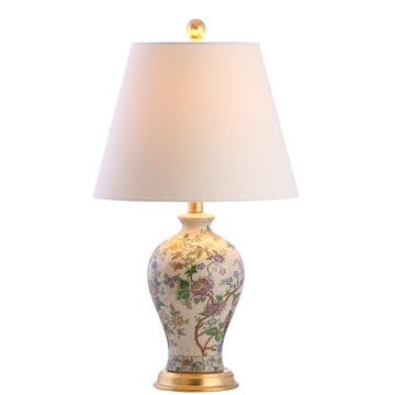Grace 24" Floral LED Table Lamp - JONATHAN Y